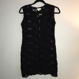 Sexy Ann Taylor Black Lace Vest Size 10​​​